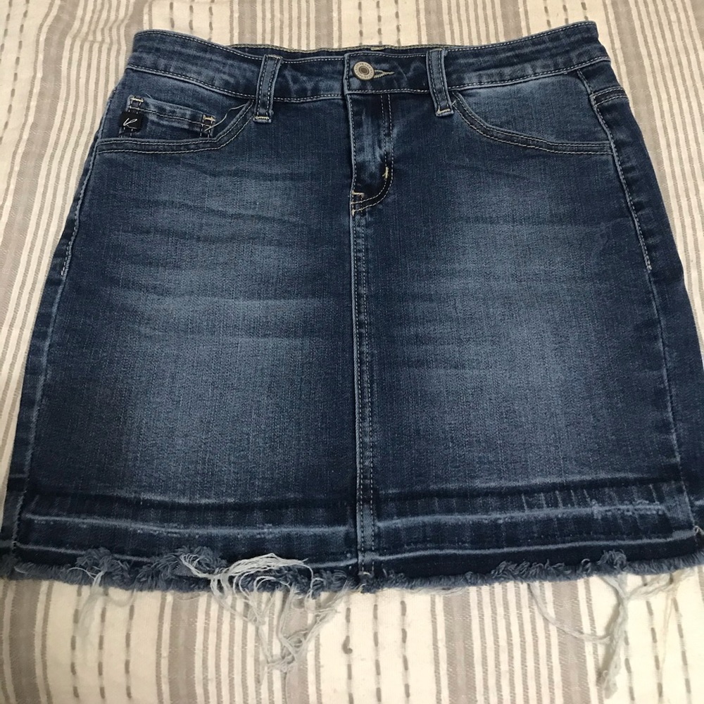 KANCAN WOMEN’S BLUE JEAN SKIRT